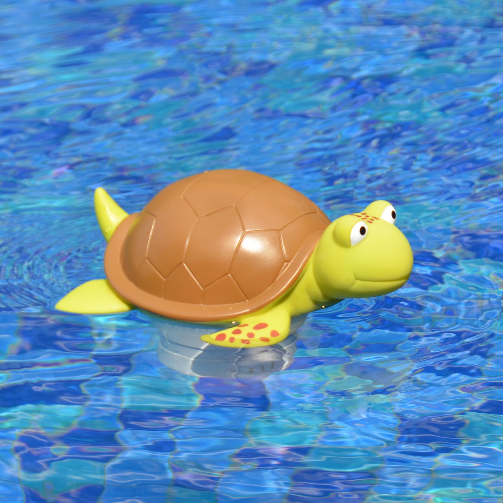XY-WQ Floating Pool Chlorine Dispenser, Turtle Shape Chemical Tablet Holder for Swimming Pools and Spas (1 Piece) 41itj
