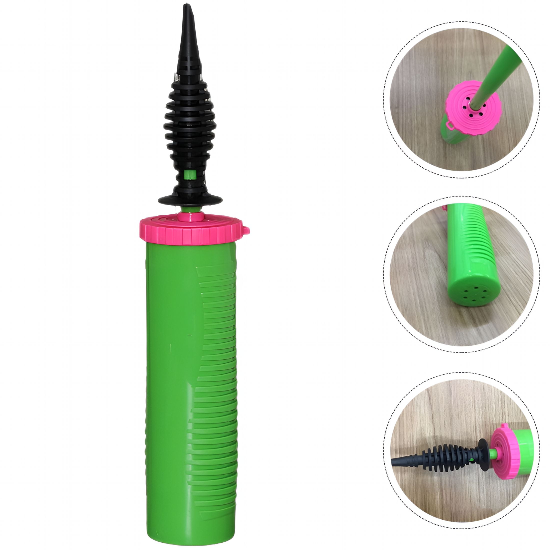 CURYMAY Handheld Balloon Pump Dual-Action Air Inflator for Party Decorations (Green, 11 in) qhcrf
