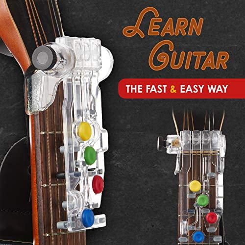 ChordBuddy Guitar Learning System for Right Handed Acoustic Guitars (Includes Songbook and Lesson Plan, 1.75 in) 7fbb3