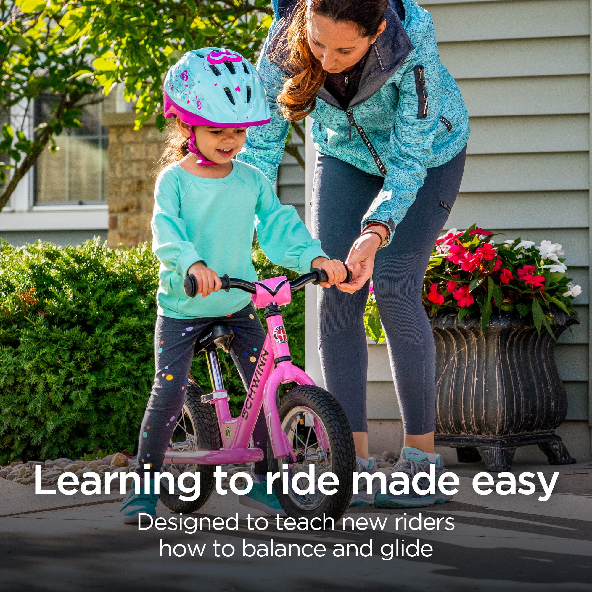 Schwinn Toddler Balance Bike, 12 in Wheels, Lightweight Training Bicycle (Pink, 12 in) vawq9