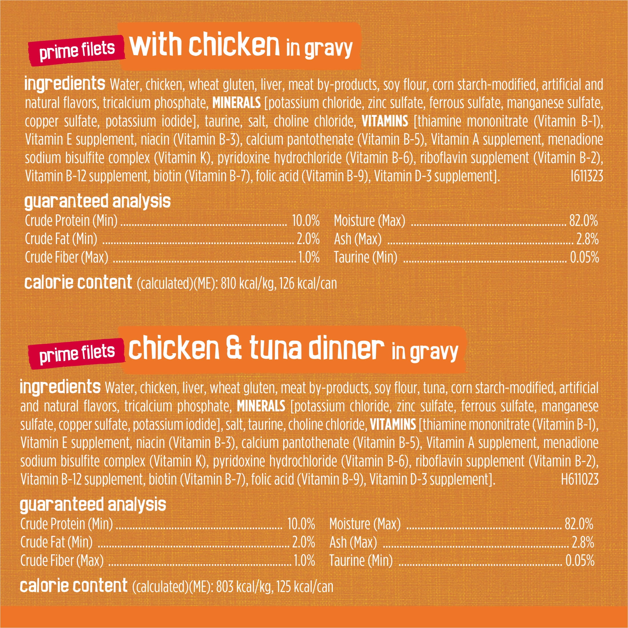 Friskies Gravy Wet Cat Food Variety Pack, Chicken Lovers Prime Filets and Shreds (32 Count, 5.5 oz) te736