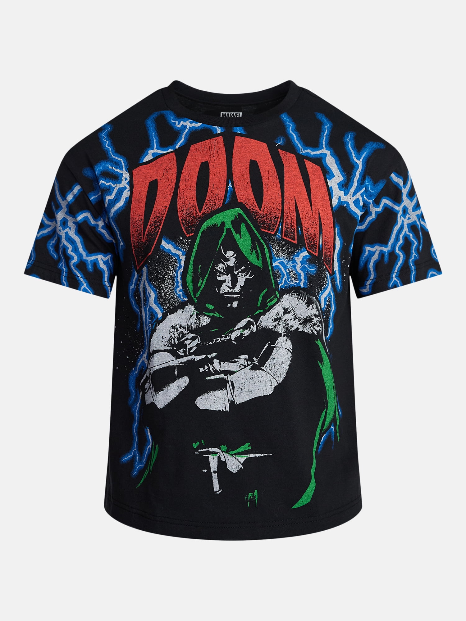 Marvel Dr. Doom Men's Oversized Graphic T-Shirt (Black, XS) z8rdf