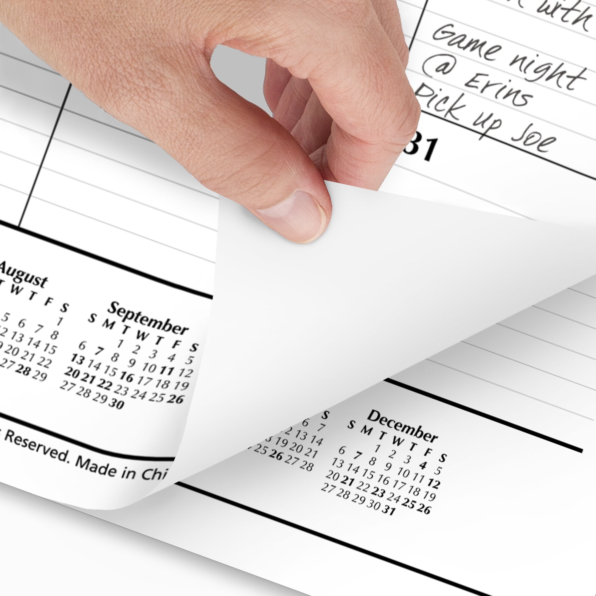 AT-A-GLANCE 2026 Monthly Desk Pad Calendar, Ink-Resistant Paper, Large (White, 21.75 in x 17 in) 20xi1