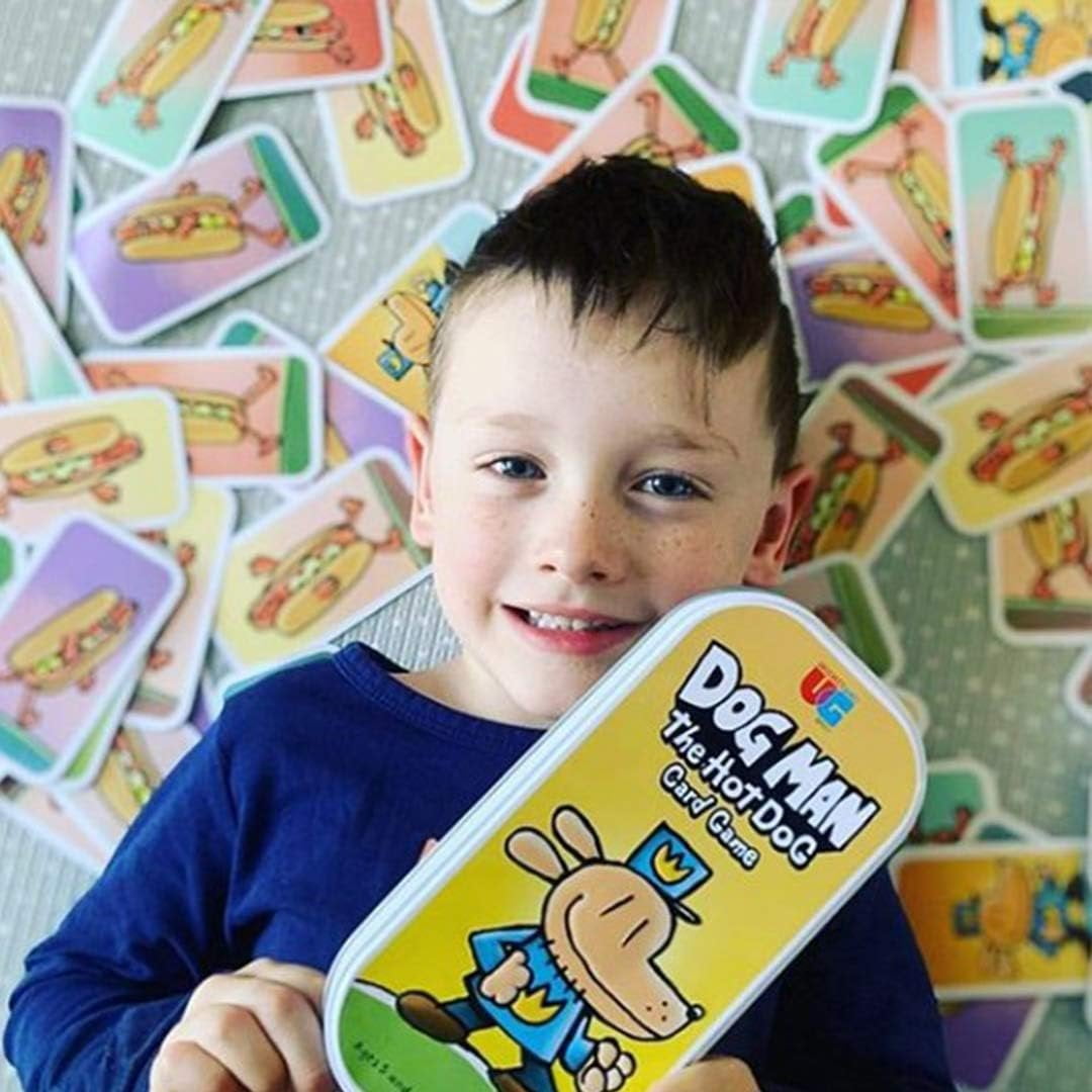 University Games Dog Man Hot Dog Card Game Fast-Paced Family Strategy (1 Tin) dsd0c