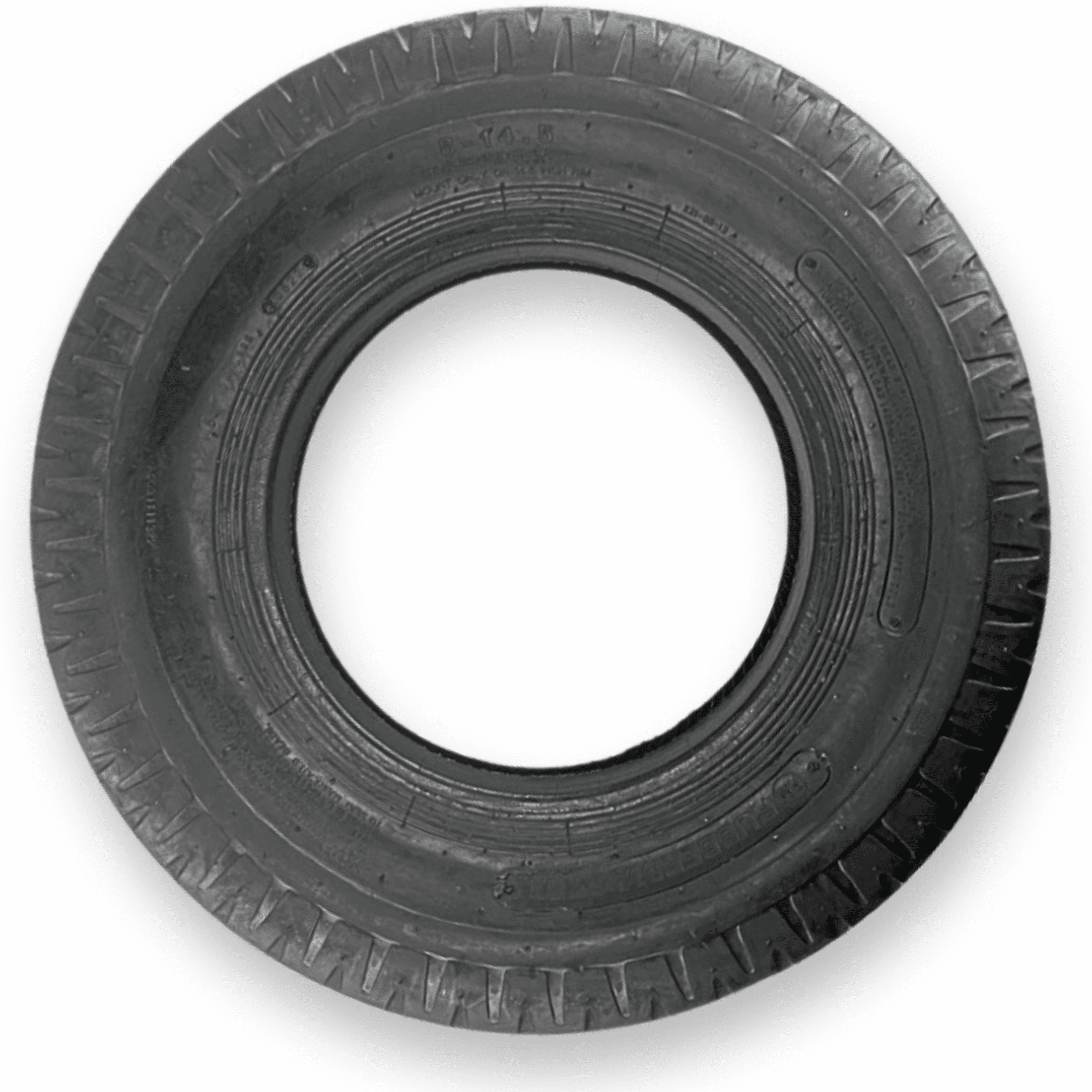 RubberMaster 8-14.5 Highway Rib Trailer Tire (14 Ply, Tubeless) 7vo4v