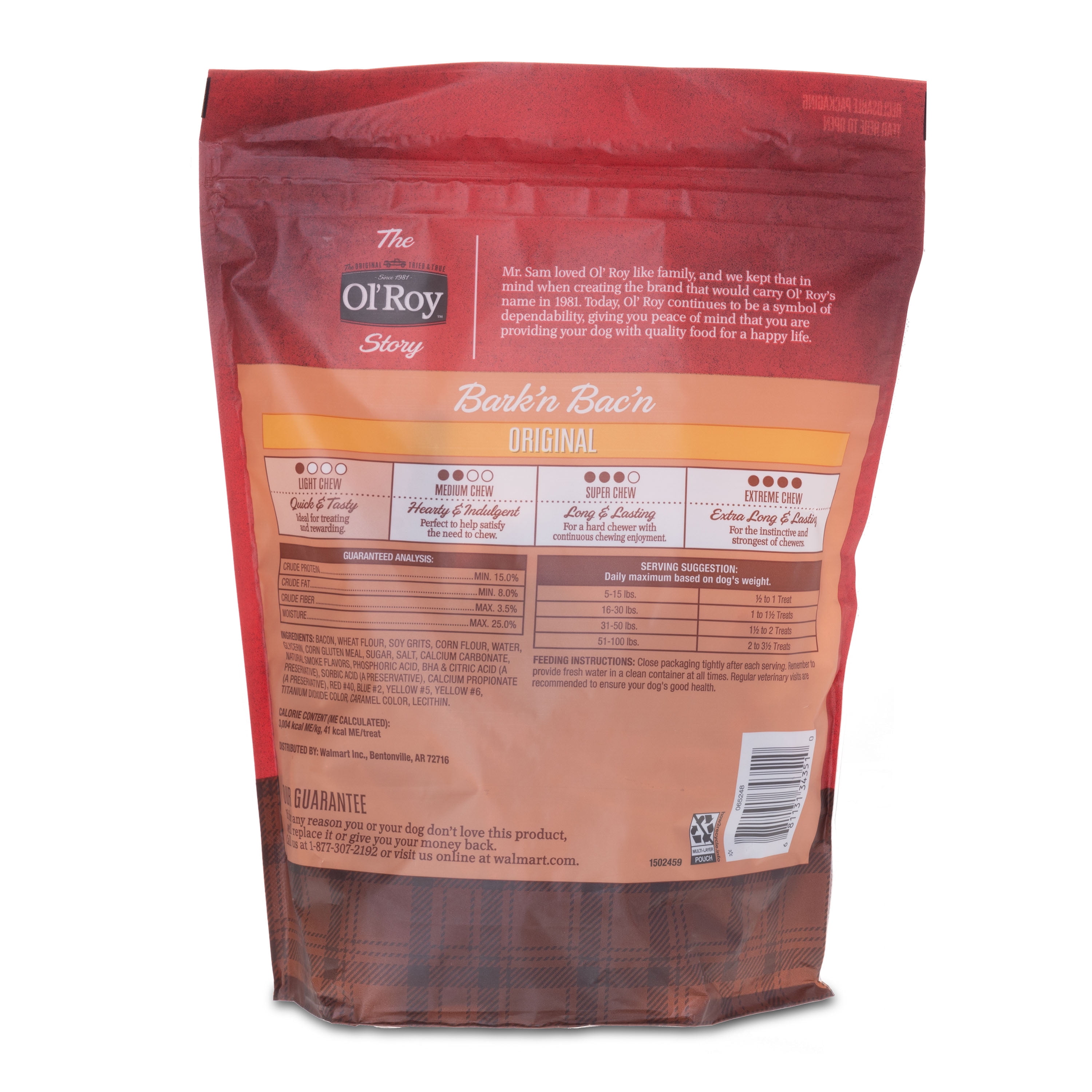 Ol' Roy Bark'n Bac'n Dog Treats, Real Bacon Flavor, Soft Chewy Reward (25 oz) cmz17