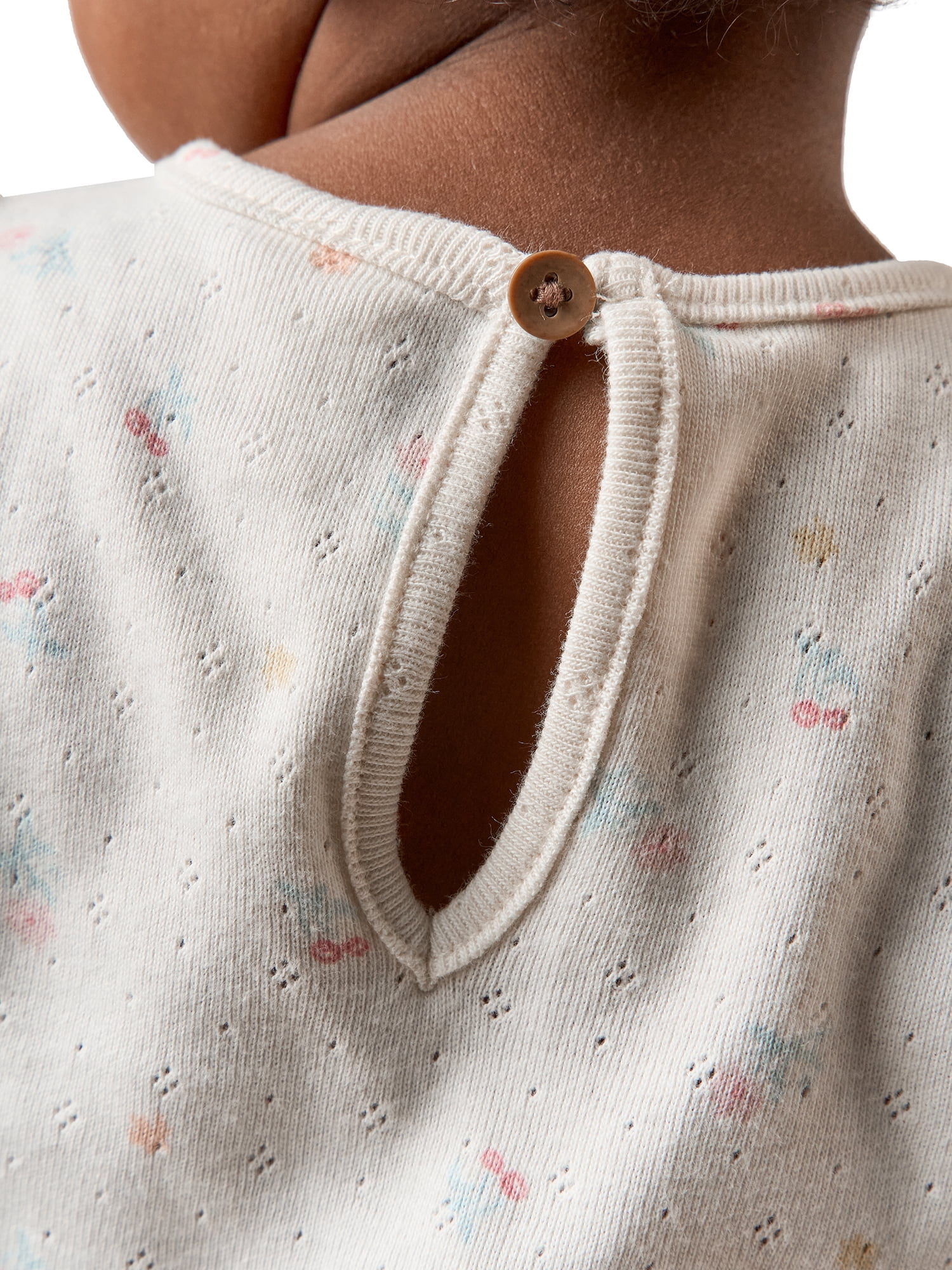 Modern Moments by Gerber Baby Girl Organic Cotton Flutter Sleeve Top (Pink, 0-3 Months) ddv7j