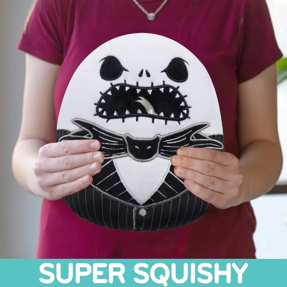 Squishmallows Jack Skellington Nightmare Before Christmas Plush Toy (Black, 8 in) 46s05