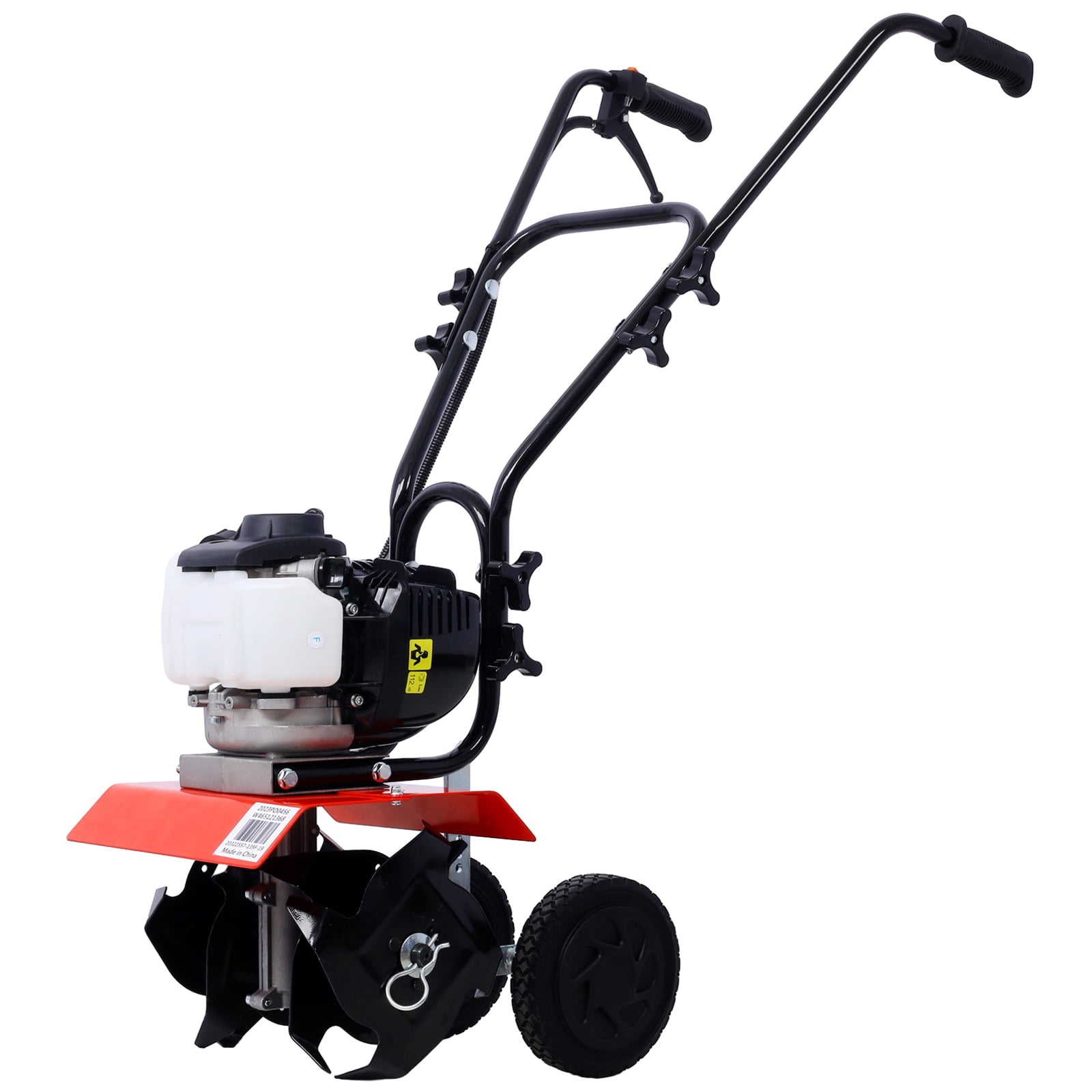 Olurrisa Mini Tiller Cultivator, 37.7cc 4-Stroke Engine, Heavy-Duty Gear Drive Transmission (1 Unit) 6gvbx