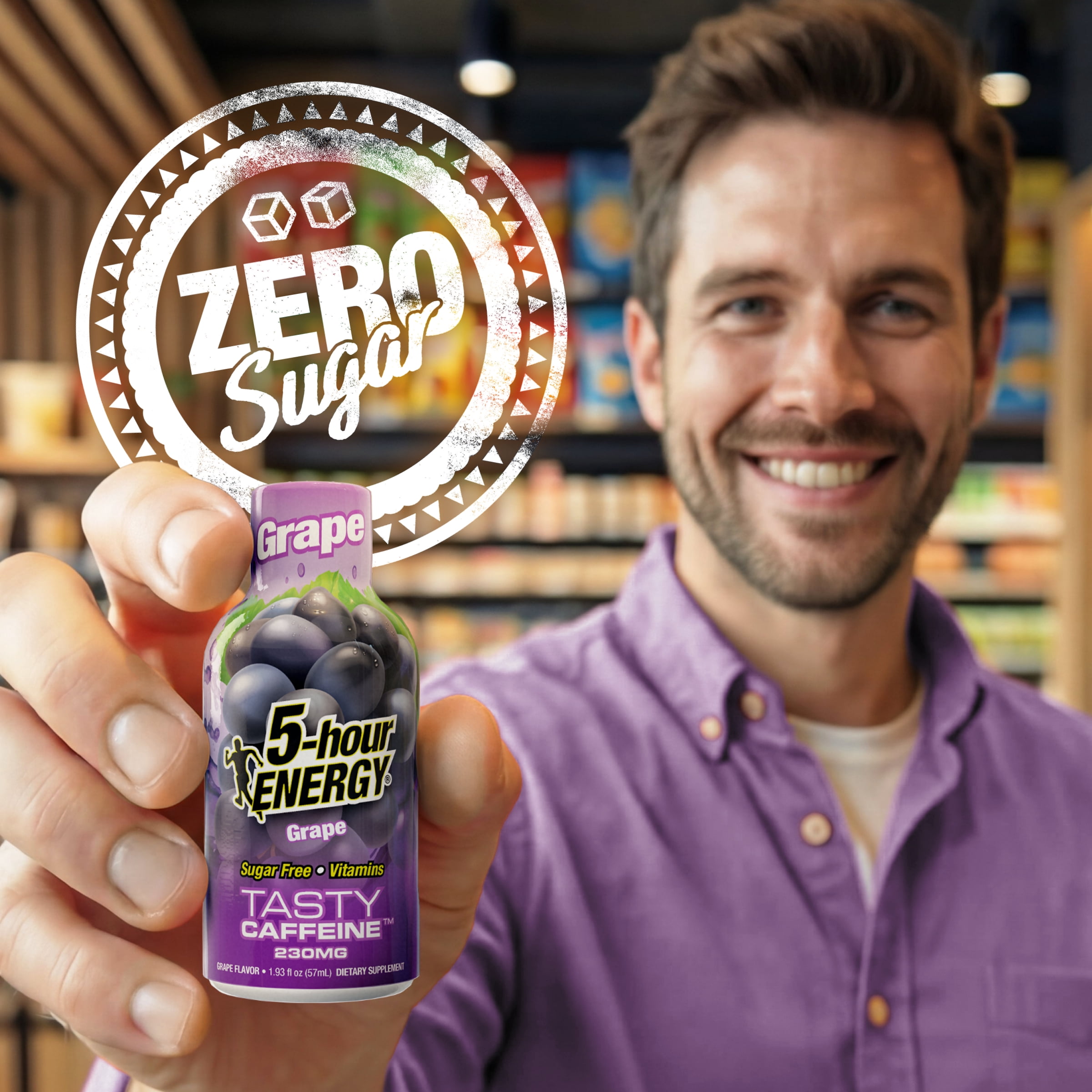 5-hour ENERGY Extra Strength Energy Supplement, Grape Flavor (15 Count, 1.93 fl oz) 33wxx