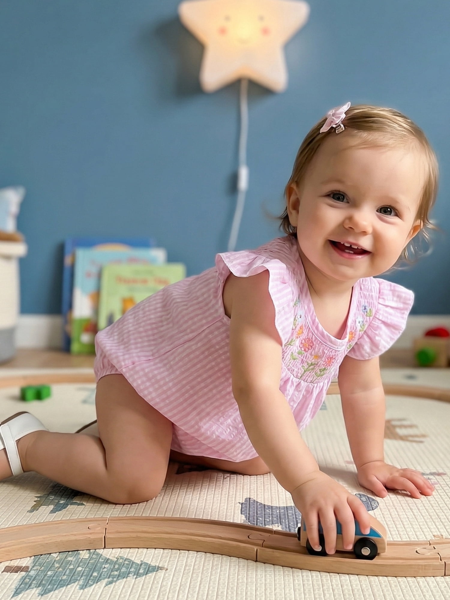 BemeyourBBs Newborn Baby Girls Summer Bubble Romper (Pink, 0-3 Months) 4zaet