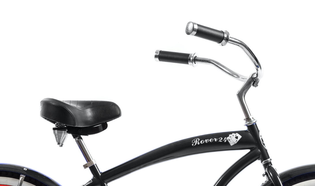 Wonder Wheels Beach Cruiser Single Speed Bicycle (Black & Red, 20 in) sd9ca