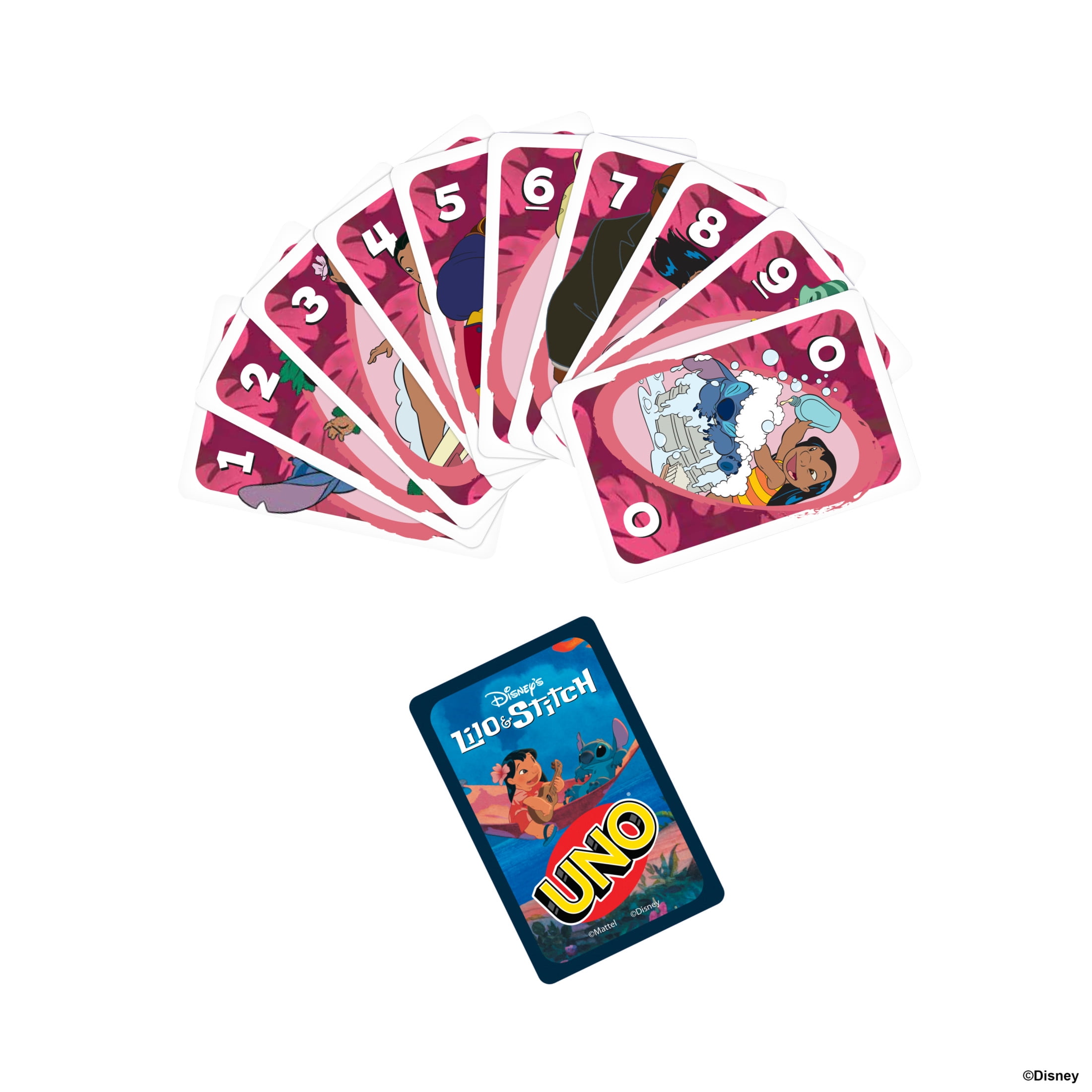 UNO Disney Lilo and Stitch Card Game for Kids and Family Night (112 Cards) wlirr