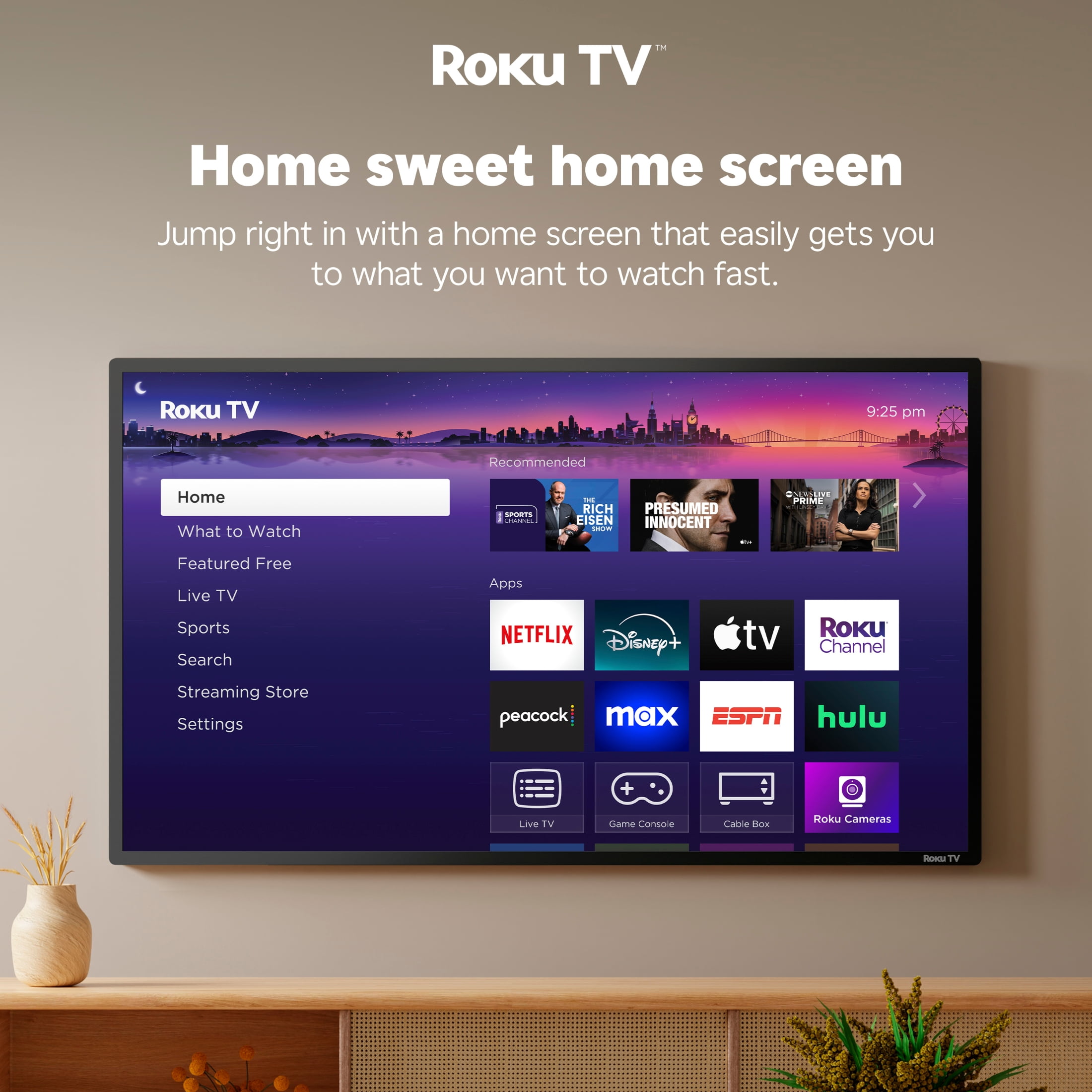 Hisense 58 in Class 4K UHD LED Roku Smart TV (R6 Series, 58 in) a6t52