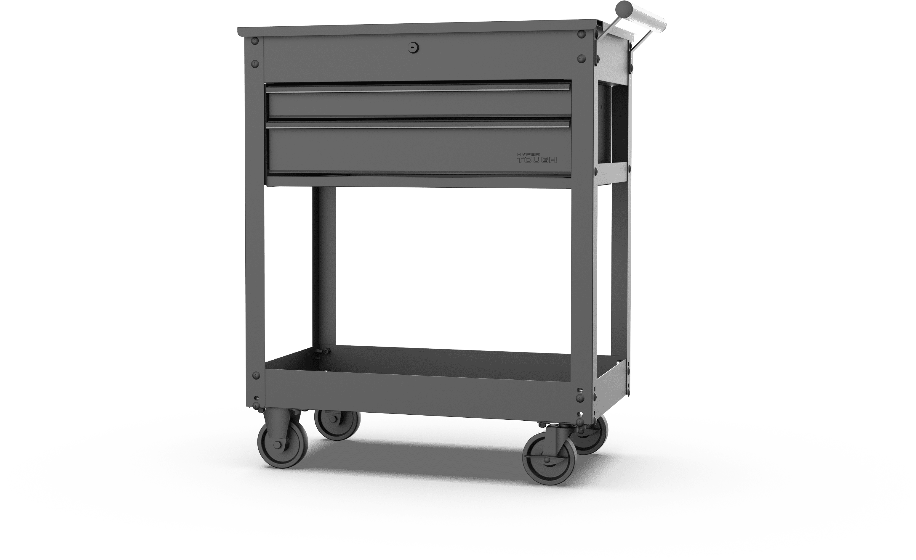 Hyper Tough 28-inch Steel Mechanics Tool Cart (Black, 500 lb Capacity) lttwl
