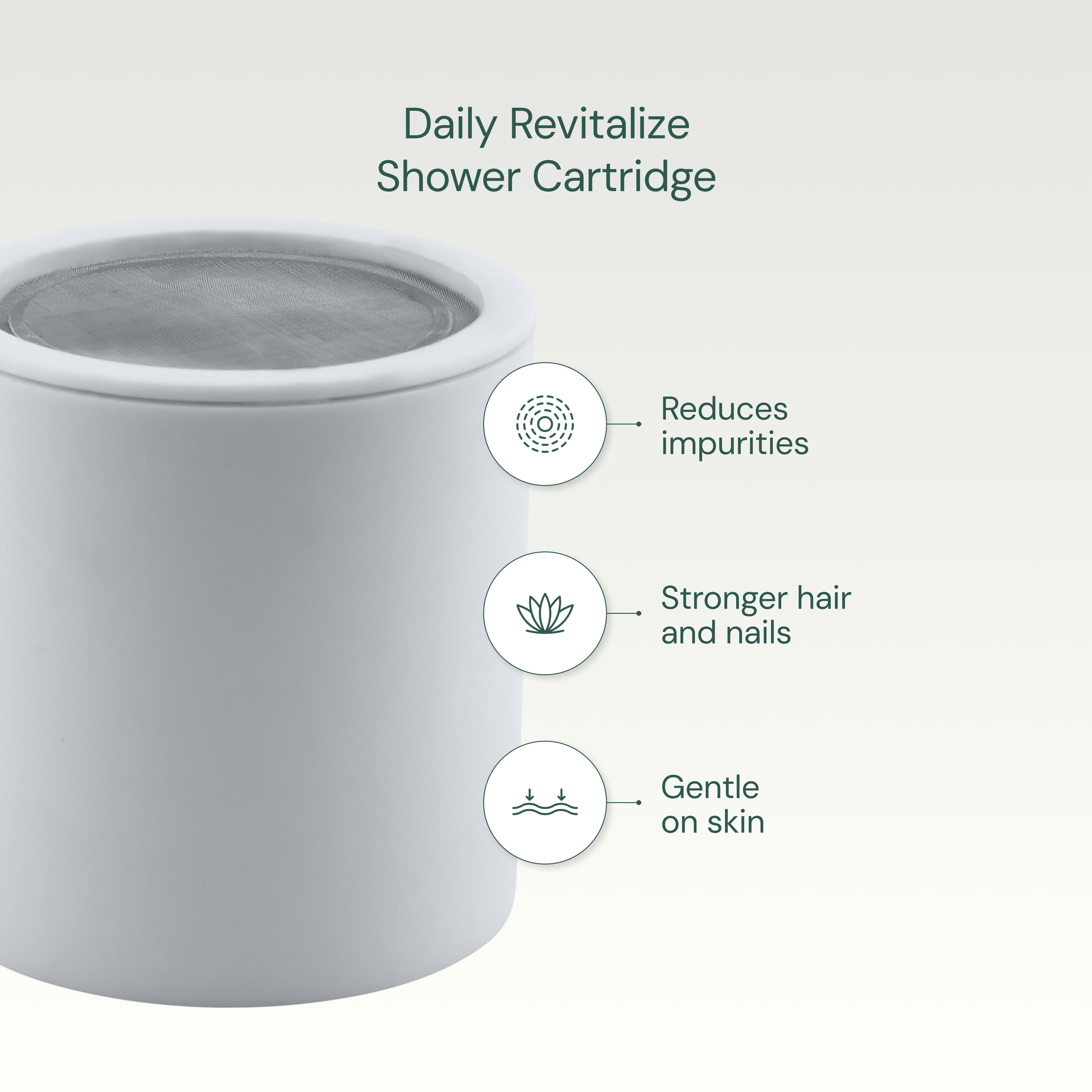 AquaBliss Daily Revitalize Shower Filter Replacement Cartridge (White, 3-Pack) 9ze42