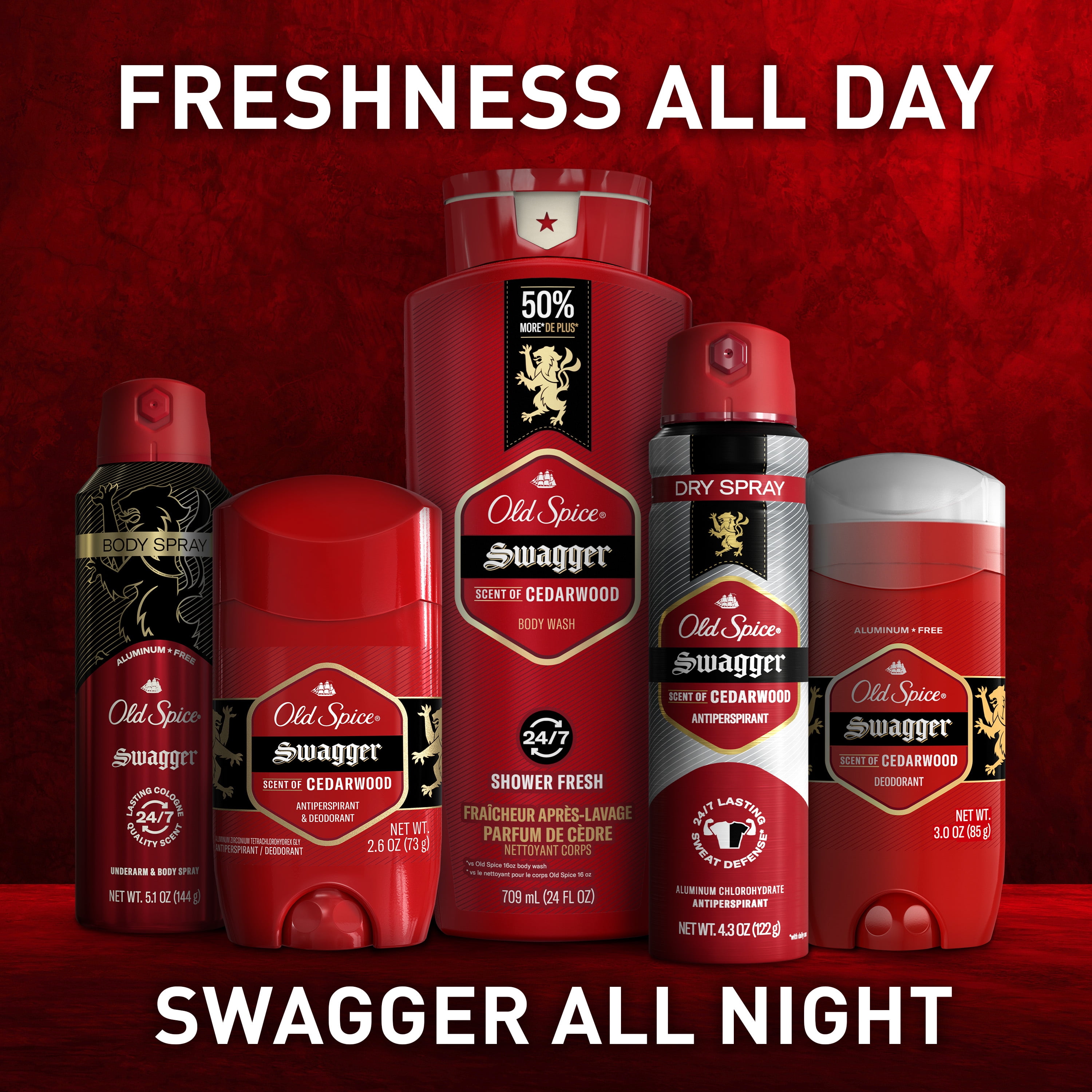 Old Spice Red Collection Swagger Scent Men's Body Wash (Red, 48 fl oz) b2cs8
