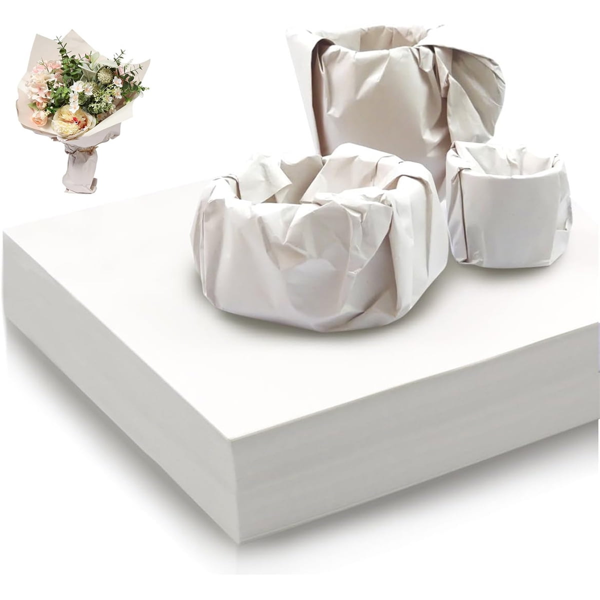 Tutuviw Packing Paper for Moving and Shipping, Protective Newsprint Sheets for Fragile Items (White, 100 Sheets, 12x12 in) jf1mu