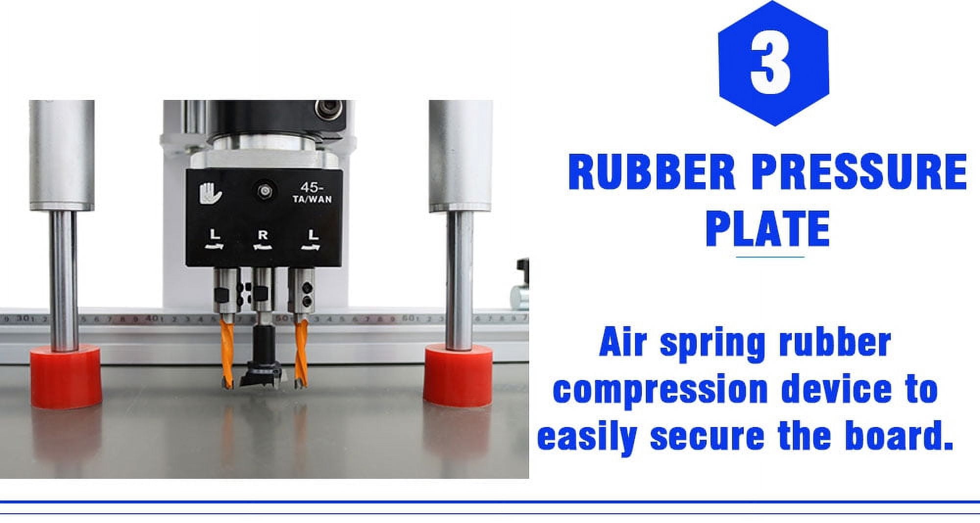Maisutseb Pneumatic Hinge Boring Insertion Machine Woodworking Drill Press (2.7 in Stroke) zqylq