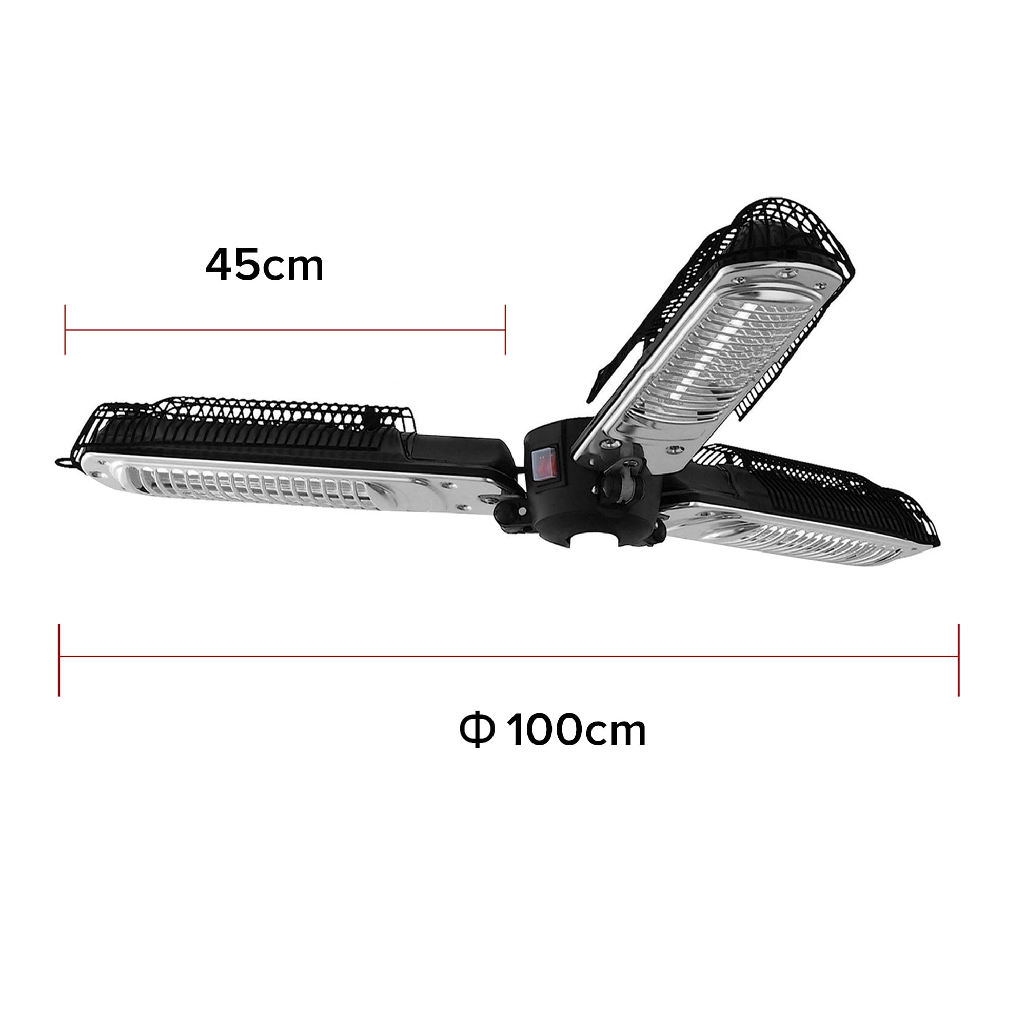 ATR ART TO REAL Foldable Infrared Electric Patio Umbrella Heater (1500W, 3-Panel) dskzm