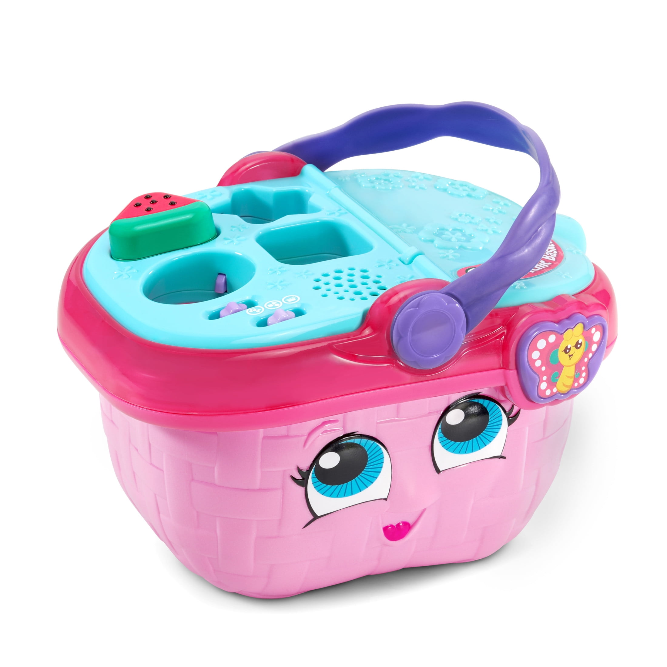 LeapFrog Shapes & Sharing Picnic Basket Interactive Learning Toy (Multi-Color, 15-Piece Set) 8ca1m