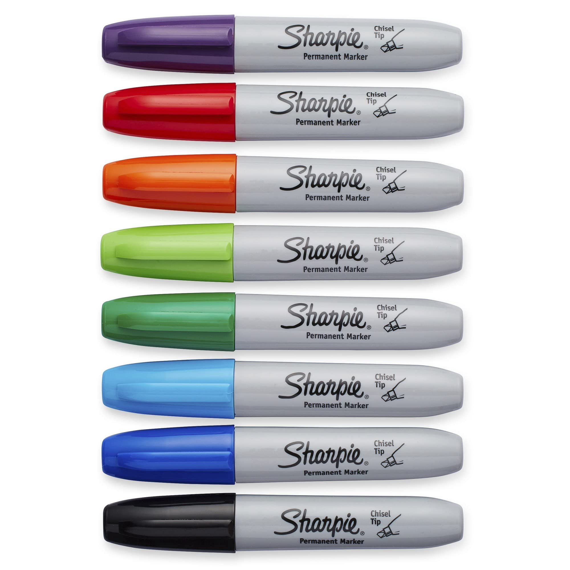 Sharpie Permanent Markers, Chisel Tip, Assorted Classic Colors (8 Count) xl5ra