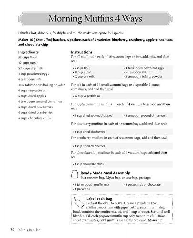 Julie Languille Meals in a Jar Cookbook: Quick and Easy Just-Add-Water Homemade Recipes (176 Pages) zcco0