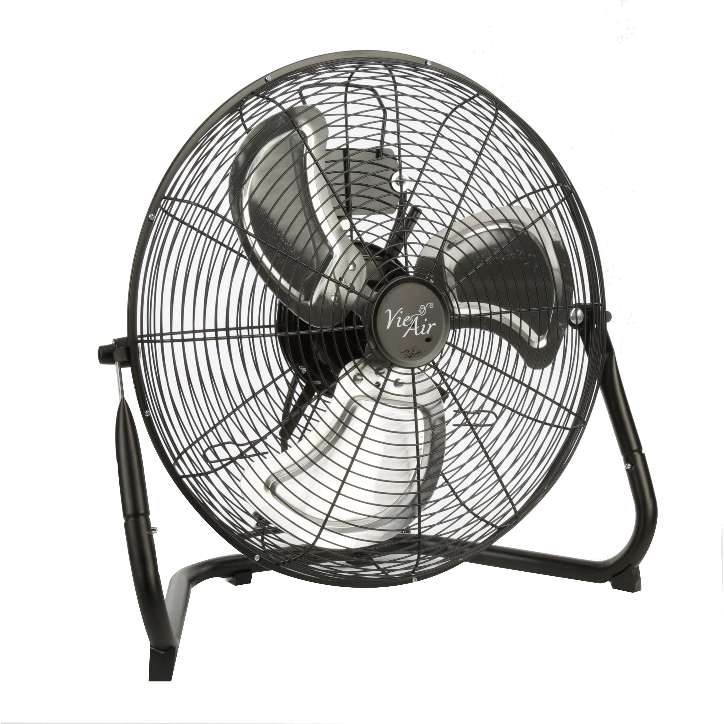 VieAir 18 in High Velocity Floor Fan, 3-Speed Adjustable Tilt (Black, 18 in) lwrdk
