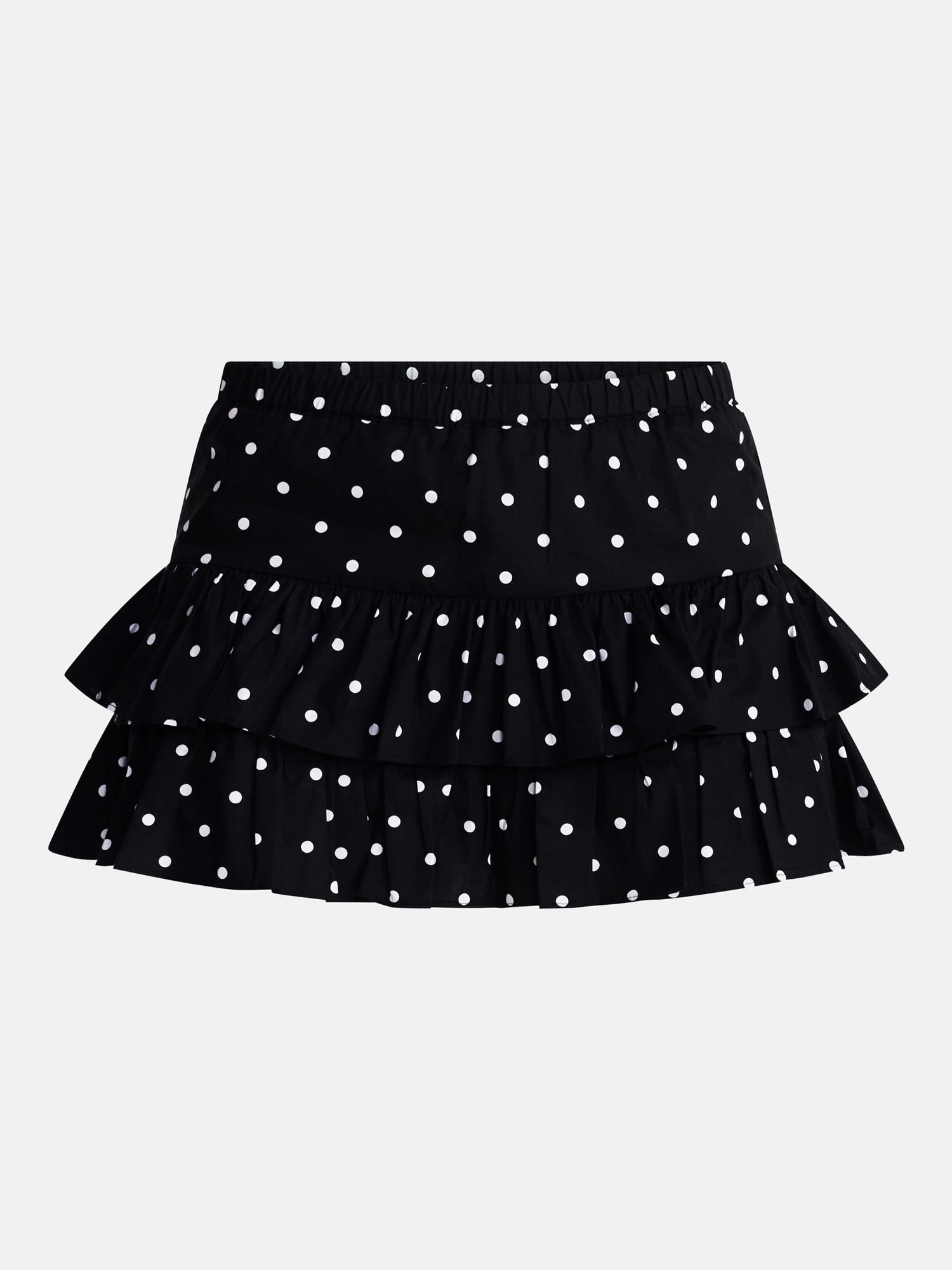 No Boundaries Women's Game Day Woven Skirt with Built-in Shorts (Black, XXS-XXL) r02fz