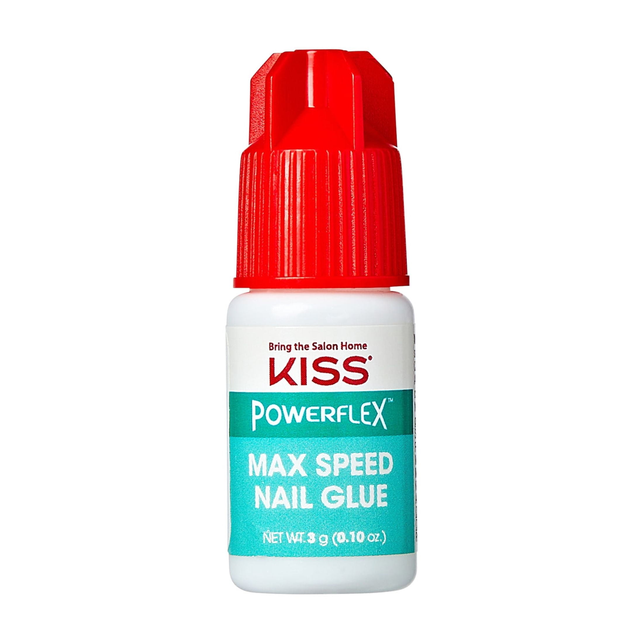 Kiss PowerFlex Maximum Speed Nail Glue for Press-On Nails (Clear, 0.1 oz) sxvve