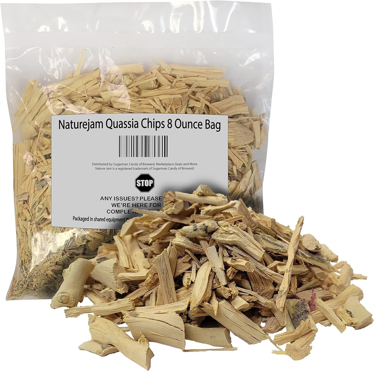 Naturejam Quassia Bark Chips Natural Wildcraft Herbal Supplement (8 oz) zn1t3