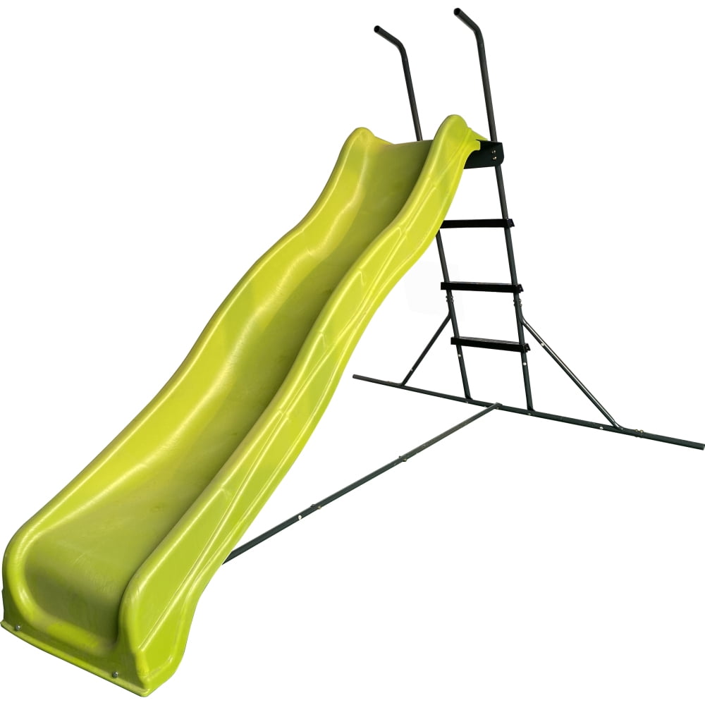 Cozynest Freestanding Kids Slide, Indoor and Outdoor Playground Equipment for Backyard (Green, 93.7 x 72.04 x 56.69 in) 5h4ur