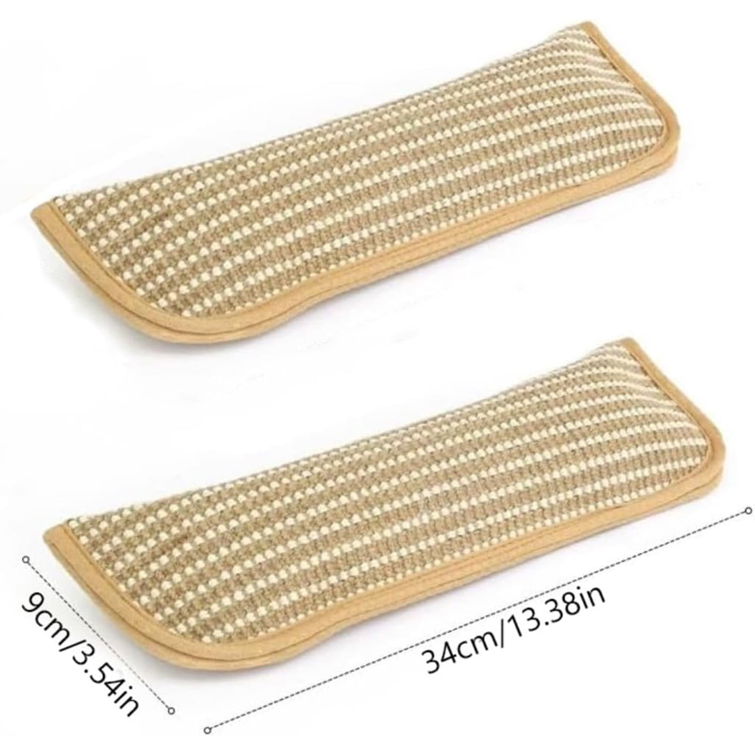 Alausala Catnip Kicker Toys for Indoor Cats, Durable Sisal Scratching Pad and Teething Toy (2 Pack, 13.4 in x 3.7 in) u94k0