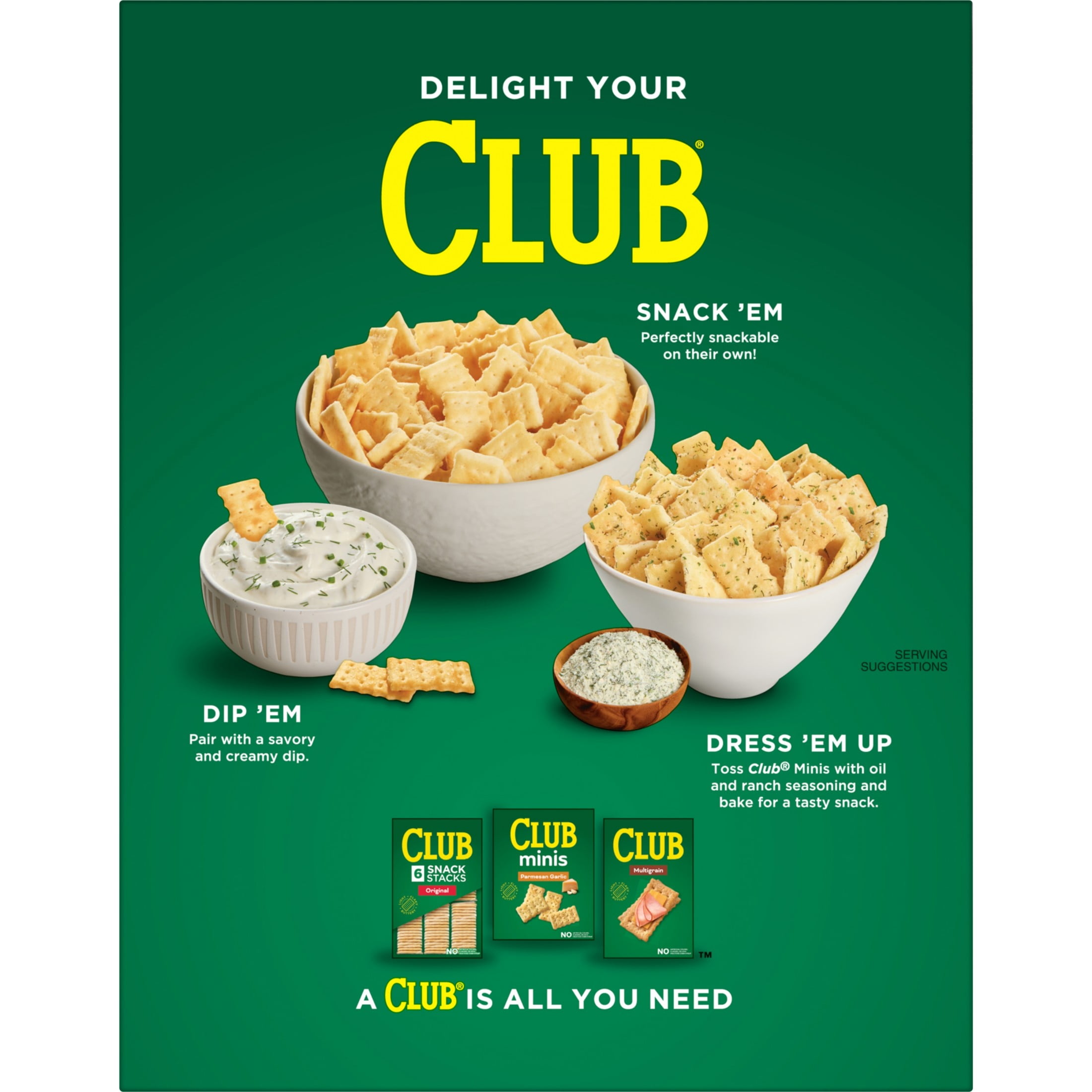 Club Minis Original Crackers, Light and Buttery Snack Crackers (11 oz) n7scv