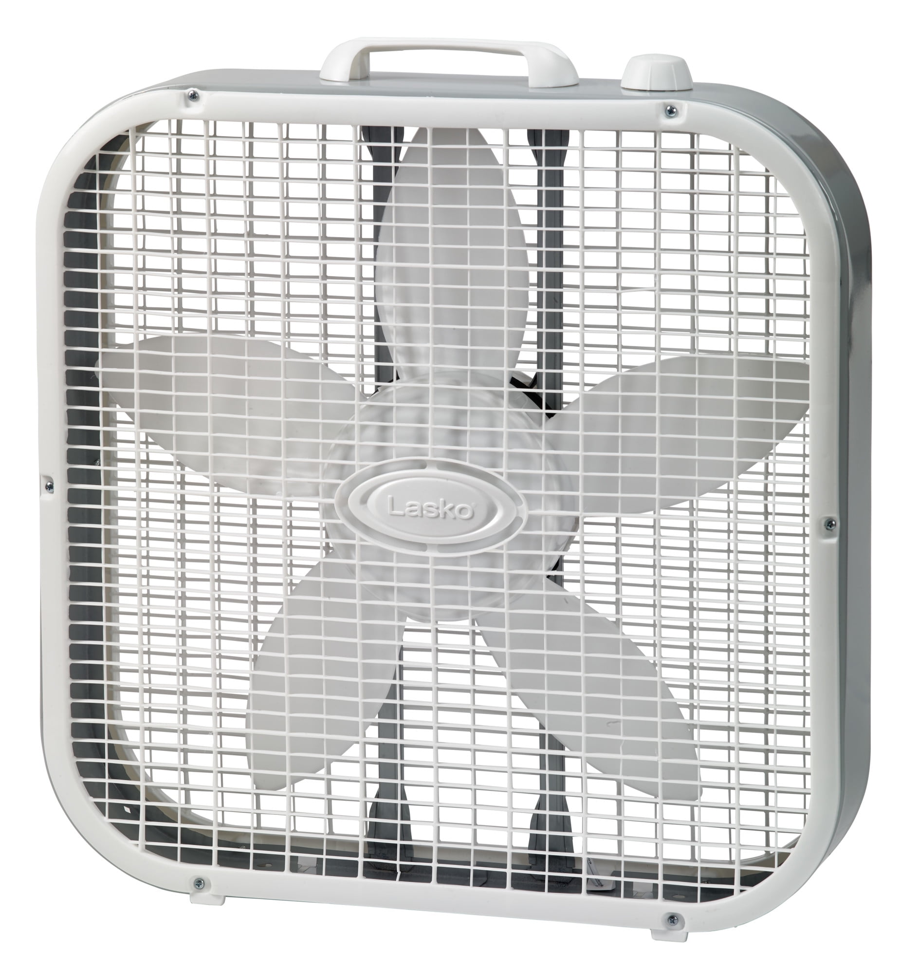 Lasko 20 in 3-Speed Energy Efficient Box Fan (White, 20 in) 35nps