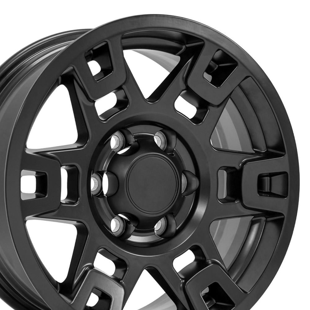 OE Wheels TY16B Replacement Rim for Toyota 4Runner Tacoma Tundra (Satin Black, 17x7 in) 6dctk