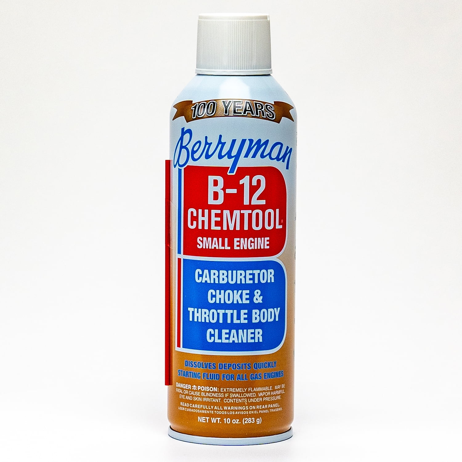 Berryman Products B-12 Chemtool Carburetor Cleaner High-Energy Solvent for Gas Engines (10 oz) ehdy8