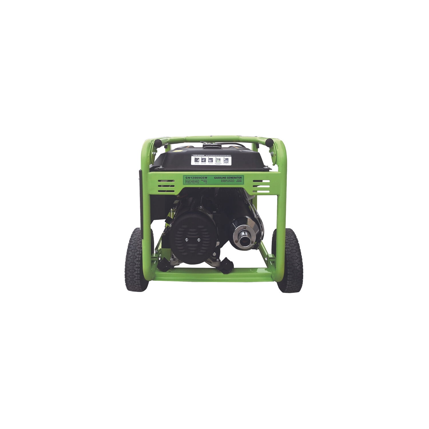 Green-Power America Atlas Series 12000/9500-Watt Portable Gasoline Generator with Electric Start (Green, 460cc Engine) n4akm