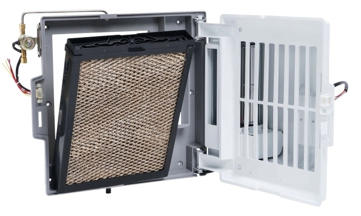 GeneralAire 4400A Whole House Fan-Assist Automatic Humidifier (White, 15.75 in x 16.63 in x 6.75 in) 93pdo