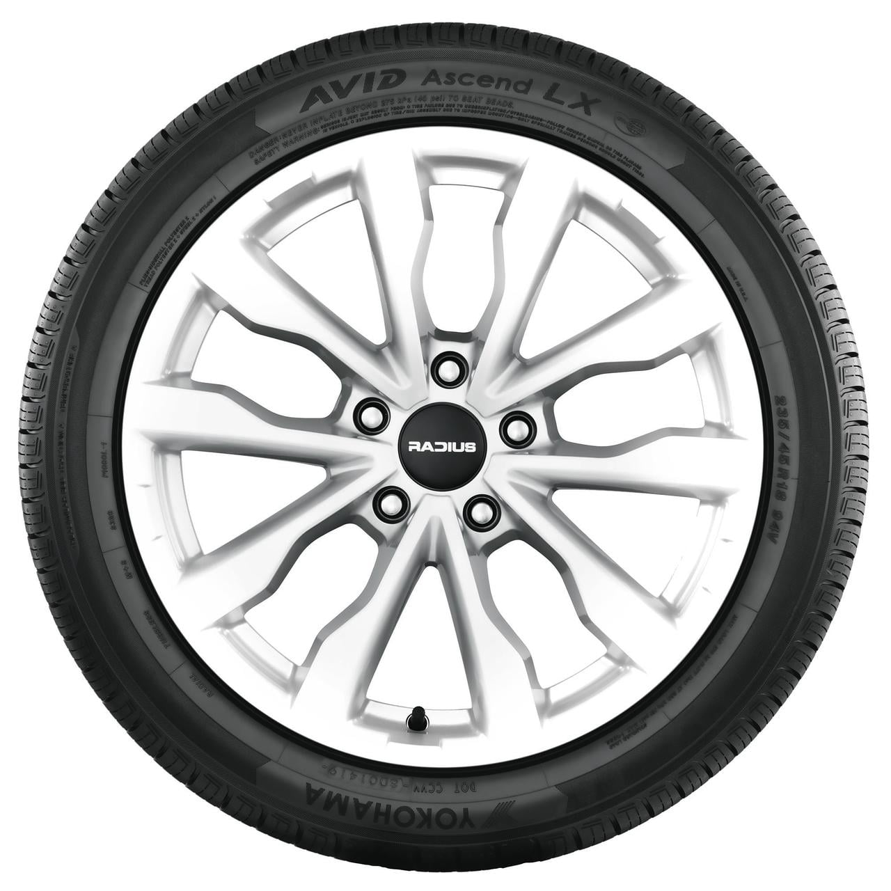 Yokohama Avid Ascend LX All-Season Passenger Tire (235/65R16, 103T) sx6m0
