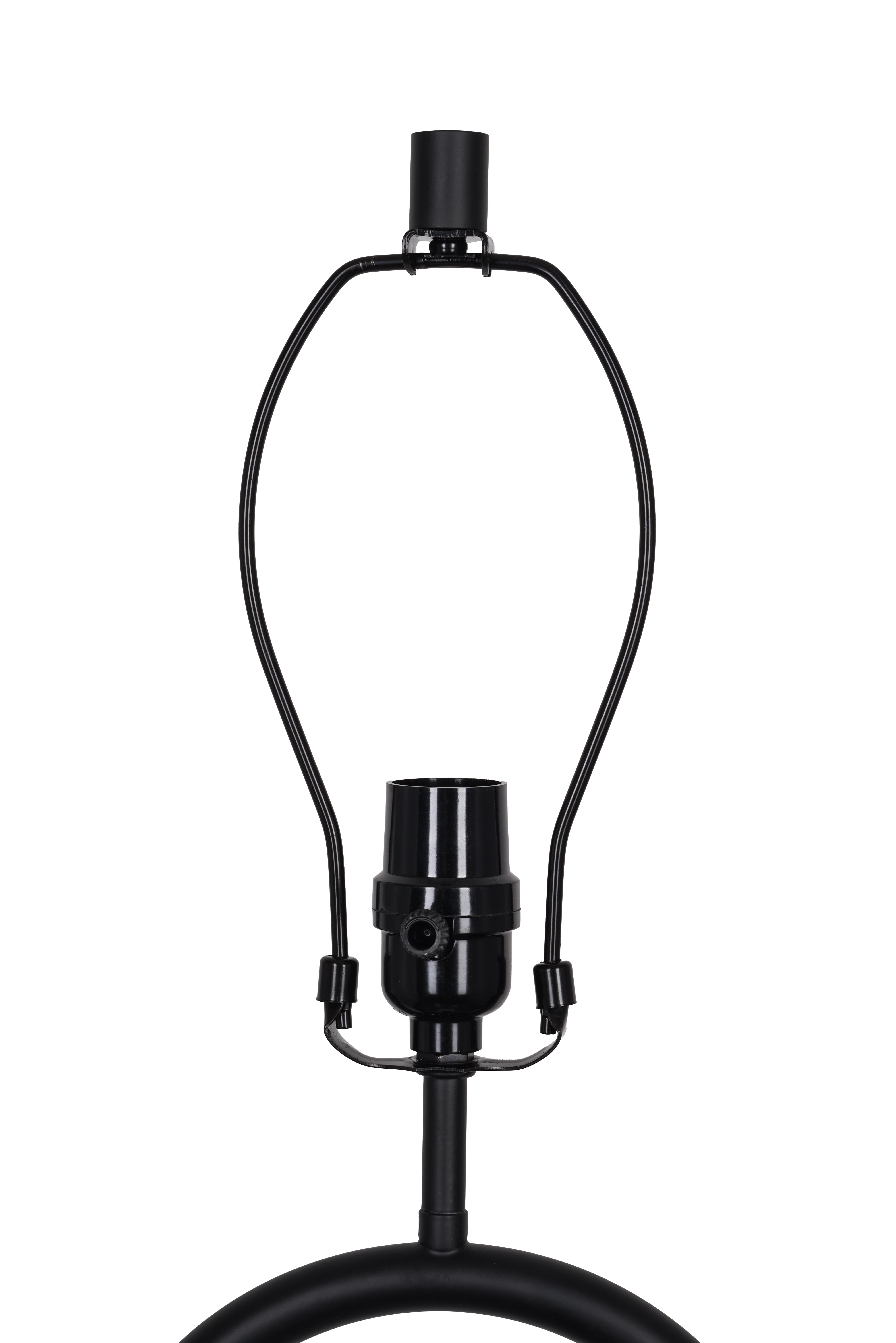 Mainstays Dual Pole Arch Metal Floor Lamp with Fabric Drum Shade (Black, 64 in) cbgb1