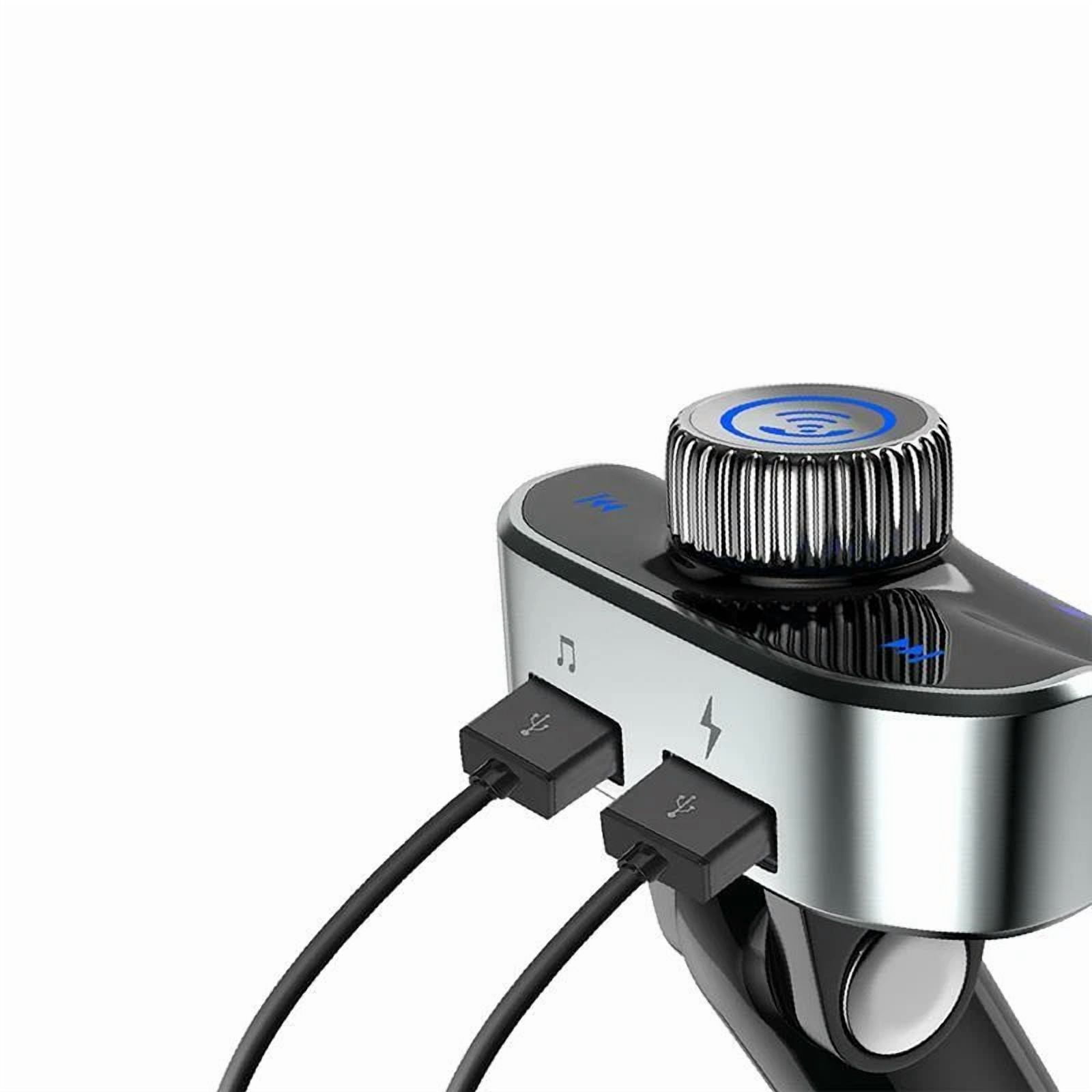 Rhea In-Car Bluetooth FM Transmitter Wireless Radio Adapter (Dual USB Charger) lw355