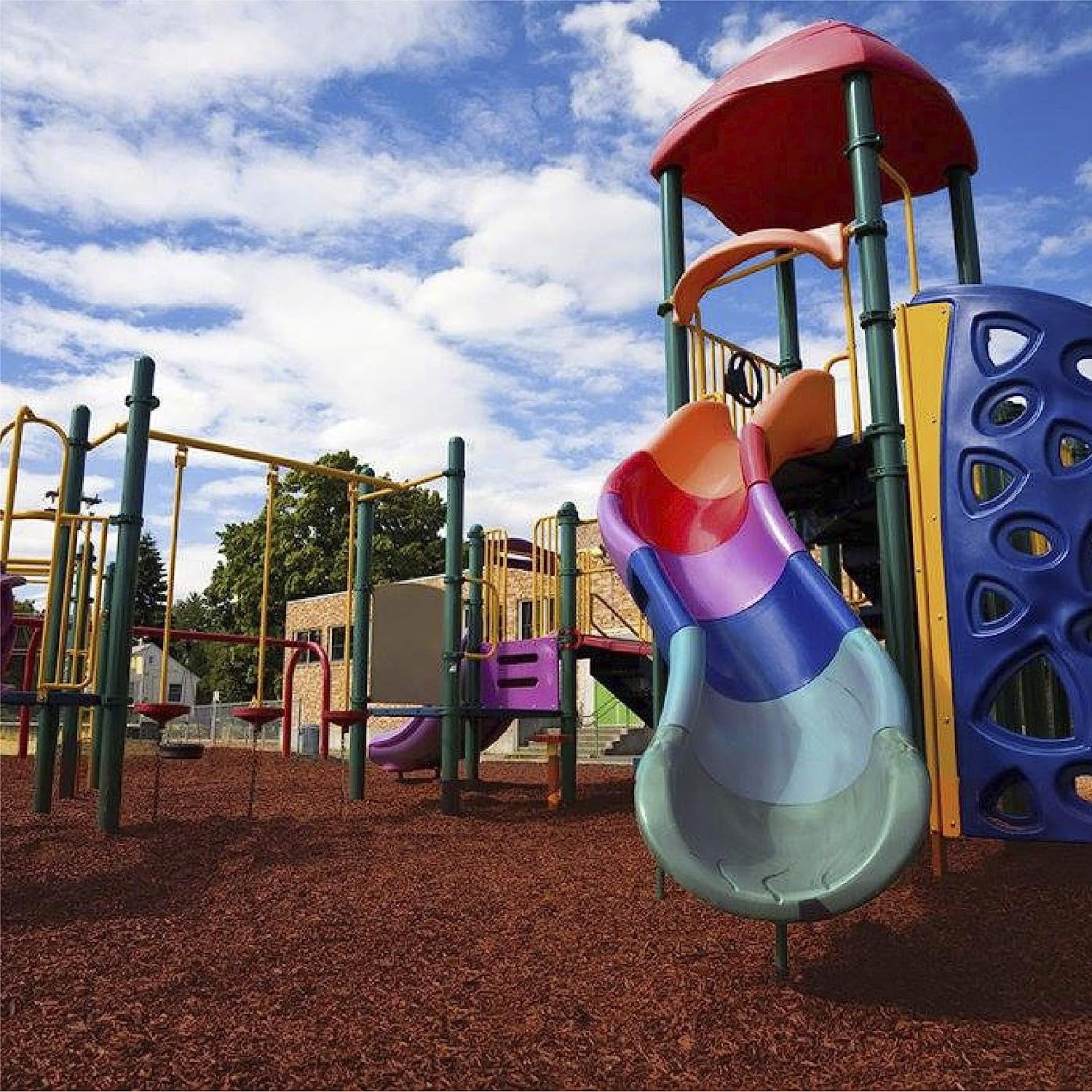 NuPlay Rubber Mulch for Playgrounds and Landscaping (Redwood, 40 lb) ucvgz