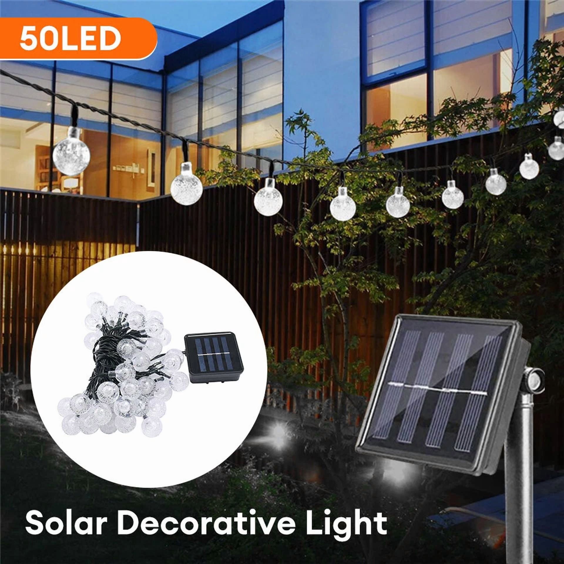 Craft Solar Powered LED String Lights for Outdoor Patio Decor (Warm White, 23 ft) i520u