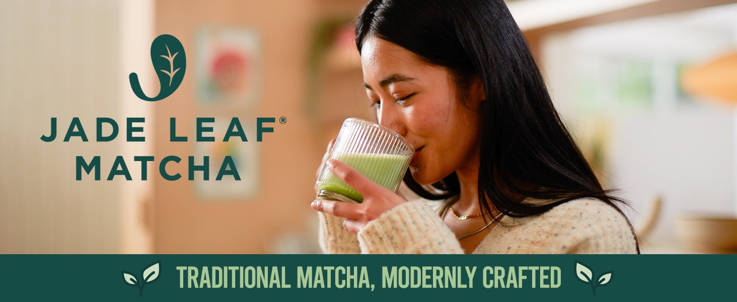 Jade Leaf Organic Ceremonial Grade Matcha Powder, Teahouse Edition (Green, 3.53 oz) xip98