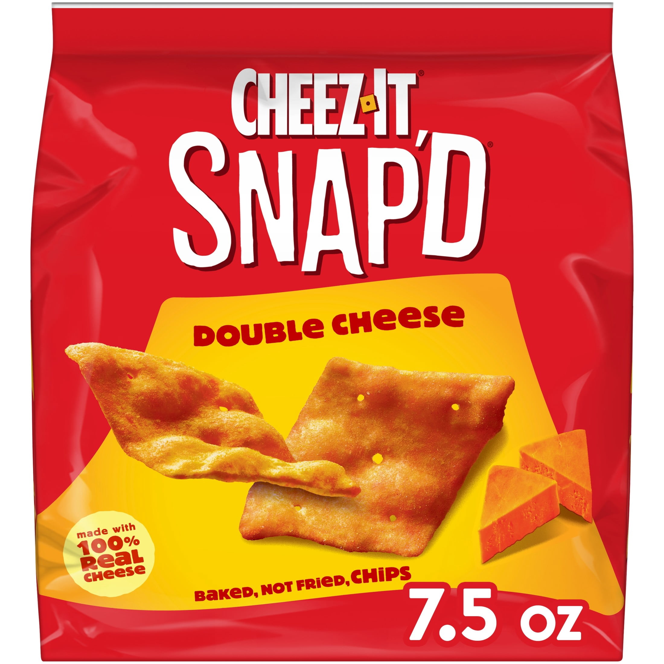 Cheez-It Snap'd Double Cheese Baked Snack Chips (7.5 oz) ts77c