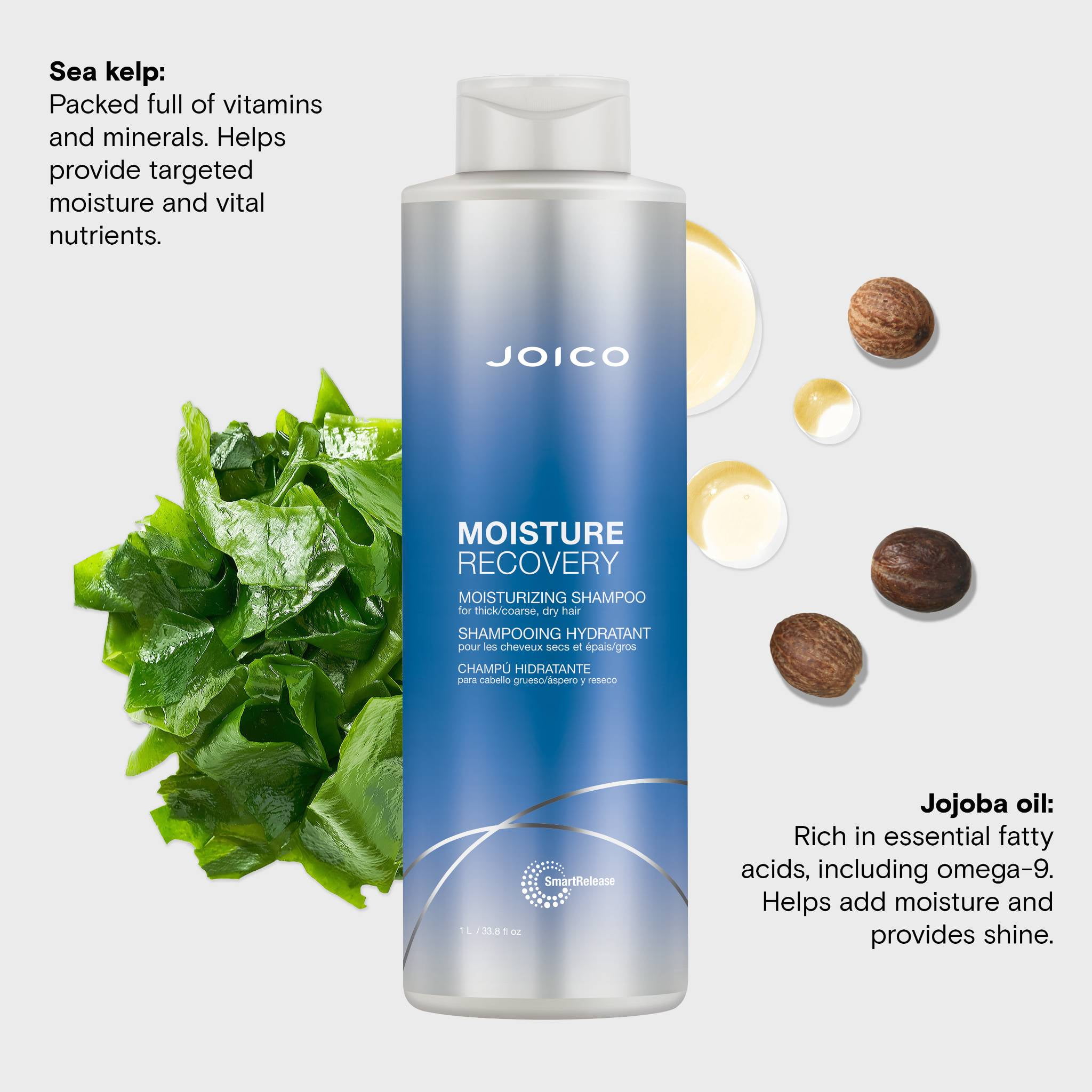Joico Moisture Recovery Shampoo & Conditioner Set (Hydrating Hair Care Duo, 33.8 oz) 4bx4r