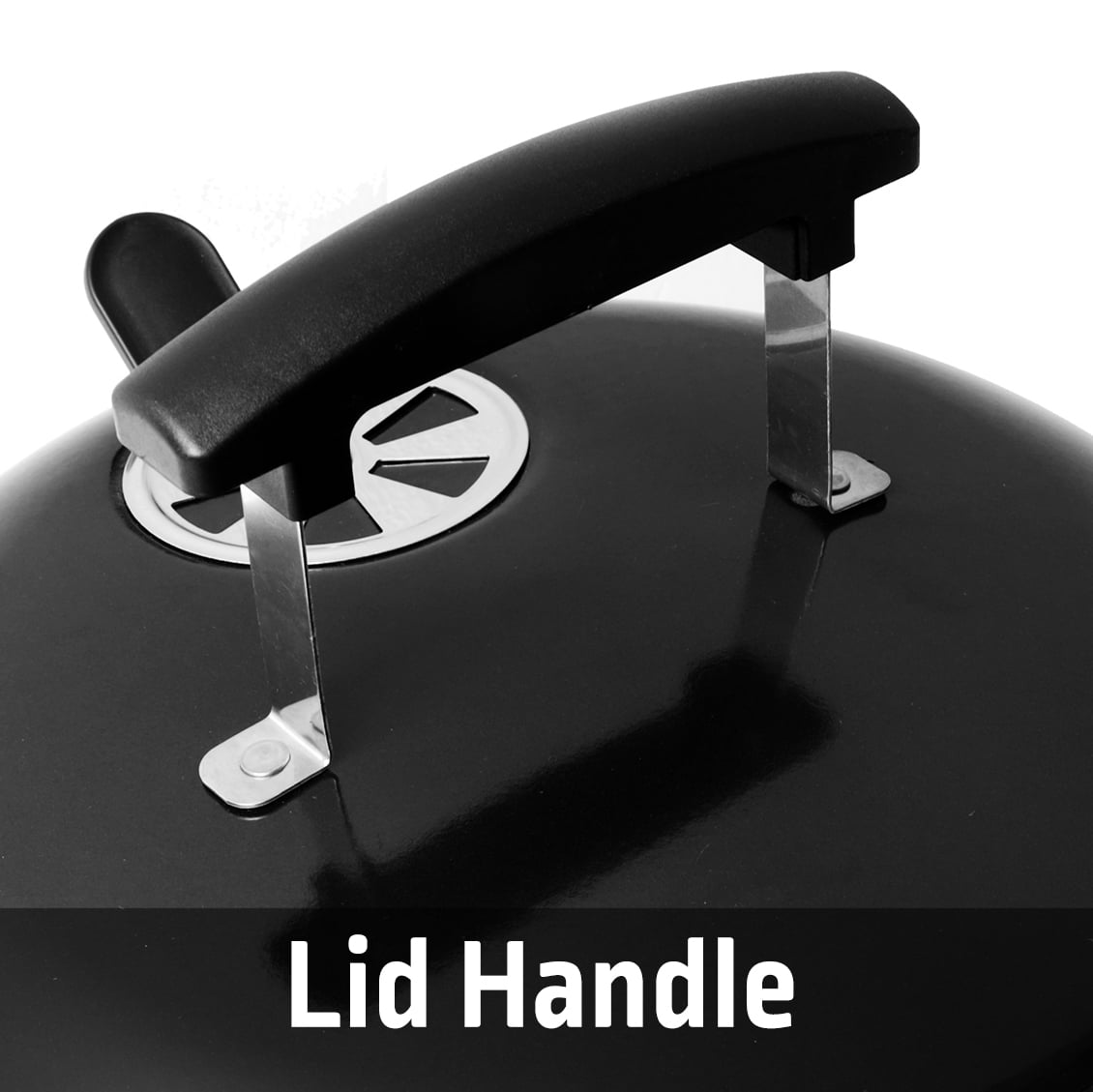 Expert Grill Portable Charcoal Grill, Durable Steel Outdoor Cooking BBQ (Black, 14.5 in) p4zl7