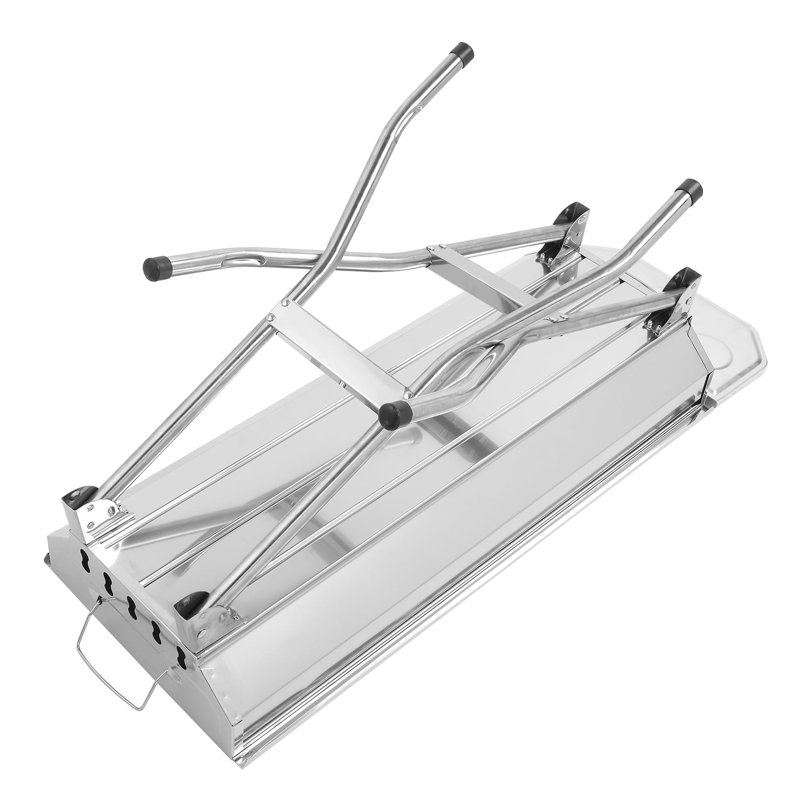 UBesGoo Portable Charcoal BBQ Grill, Heavy-Duty Stainless Steel Foldable Camping Grill (Silver, 39 in) t4a4c