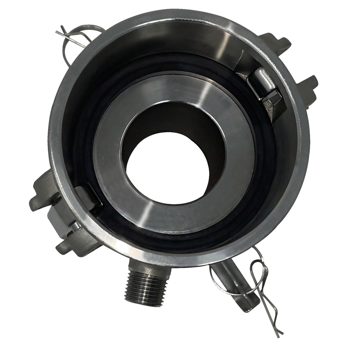 Gloxco Type DD Camlock Coupler Fitting (3 in x 2 in, Stainless Steel, 1/2 in Pipe Tap) jnqxl